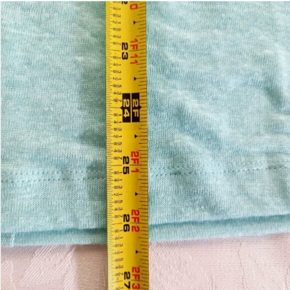 NWT J. Jill Love Linen Knit Top Lightweight Oversized V-neck size 1X Aqua Blue - Picture 15 of 16